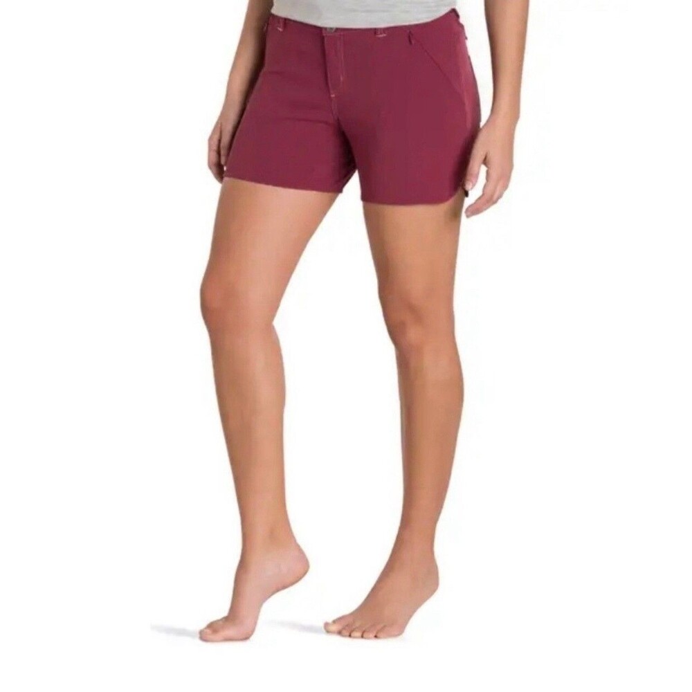 Kuhl Strattus Shorts 5", Women's Size 4, Claret, Hiking Outdoor, New!
